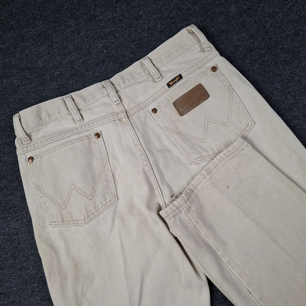 Wrangler Jeans Mens Size 32x32 Tan Slim Fit Cowboy Cut 936TAN Cotton Workwear